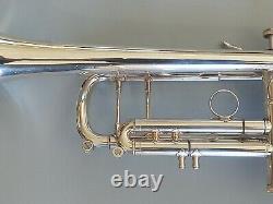 Silver Plated B&S Challenger 3137 Professional Trumpet Made in Germany with Case