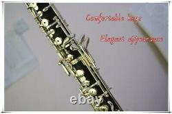 Silver Plated C Key Semiautomatic Oboe with 3rd Octave Key with E Key