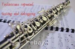 Silver Plated C Key Semiautomatic Oboe with 3rd Octave Key with E Key