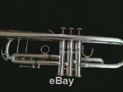 Silver Plated Kanstul 1537 Professional Trumpet with Padded Gig Bag