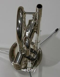 Silver plated Kanstul model 1000 Bb Chicago Trumpet near factory condition