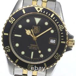 TAG HEUER 1000 Professional 980.020N Date black Dial Quartz Men's Watch 783002