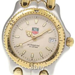 TAG HEUER Professional 200 WG1221-K0 Date beige Dial Quartz Boy's Watch 743872