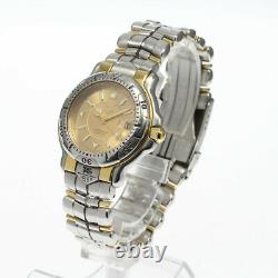 TAG HEUER Professional 200 WH1253-K1 Date gold Dial Quartz Boy's Watch 624014