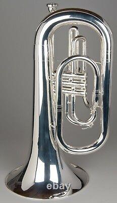 TEMPEST AGILITY WINDS Bb MARCHING EUPHONIUM SILVER PLATED HUGE SOUND BIG BRACES