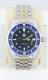 Tag Heuer 959.713 Wd1211 Wd1223 Blue 1500 Professional Watch Mens Silver Gold Ss