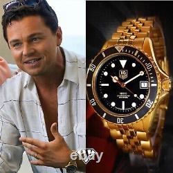 Tag Heuer 980.013B Black Gold 1000 Watch Men Silver Wolf of Wall Street DiCaprio