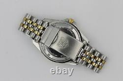 Tag Heuer 980.020 Black Gold 1000 Professional SS Watch Mens Silver Jubilee