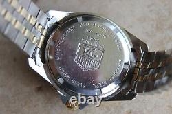 Tag Heuer 980.020 Black Gold 1000 Professional SS Watch Mens Silver Jubilee Mint