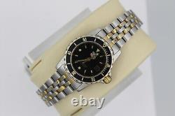 Tag Heuer WD1420. BB0615 Black 1500 Professional Silver Gold Watch Womens 925.208