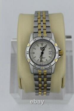 Tag Heuer WD1421. BB0615 White 955.708 1500 Professional Silver Gold Watch Womens