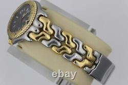 Tag Heuer Watch Mens S95.206 SEL WG1120. BB0424 Link 2TONE GOLD Gray Professional