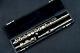 Thibouville Flute From Paris Early 20th Century Silver Plated Open Hole Model