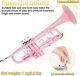 Trumpet Brass Pink Bb Pitch With Hard Case Bag And Mouthpiece