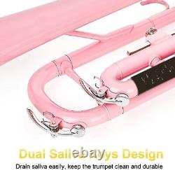 Trumpet Brass Pink Bb pitch with Hard case bag and mouthpiece
