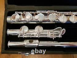 Unused Alto Flute, silver plated, straight and curved headjoints