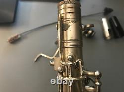 Vintage 1925-26 Conn New Wonder Alto Saxophone With Gear
