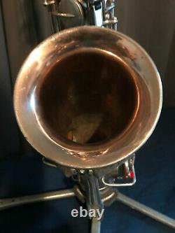 Vintage 1926 Buescher True-Tone Alto Saxophone original Silver Matte Finish