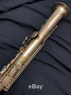 Vintage B&S Soprano Saxophone withWeltklang Mouthpiece and Case Blue Label