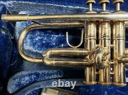 Vintage Bach Stradivarius LT180S43 43 Silver Trumpet With Corporation Bell