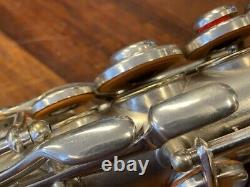 Vintage CONN Soprano Saxophone in C (!) Nr 159887 in Silver Repadded PERFECT