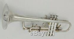 Vintage Eastlake Ohio King Silver Flair Professional Trumpet with Original Case