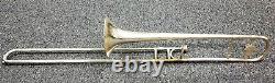 Vintage H. N. White King Silver Trombone with case. A steal
