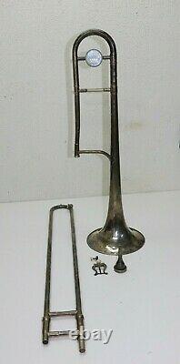 Vintage KING 3B Tenor Trombone Made in USA (All Silver) 774397 RARE READ