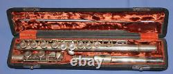 Vintage Master Student Silver Plated Flute with case