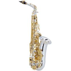 WAS-660SG Silver Plated alto Saxophone Gold Keys EB SAXOPHONES With Case