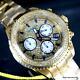 Womens Invicta Pro Diver 1.39ctw Diamond Pave Gold Plated Steel 38mm Watch New