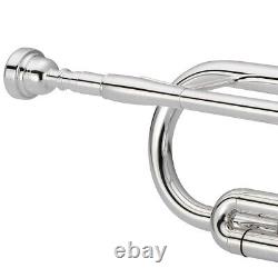 XO 1602RS-R Professional Key of Bb Silver Plated Trumpet With Case, Mouthpiece