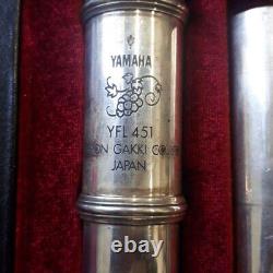 YAMAHA YFL-451 Flute Silver Professional model Musical instrument from Japan