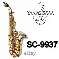 YANAGISAWA SC-9937 Soprano Saxophone Silvering Gold key Professional Soprano Sax