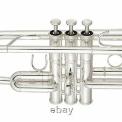 Yamaha Xeno YTR-8445IIGS Professional C Trumpet Silver Plated withGold Brass Bel