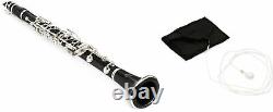 Yamaha YCL-CSVR Professional Bb Clarinet with Silver-plated Keys + Hodge Silk