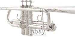 Yamaha YTR-9445NYSIII Xeno Artist Professional C Trumpet Silver-plated with YM