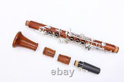 Yinfente Clarinet Professional Rosewood Body Silver Plated Key Eb Key