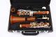 Yinfente Professional Rosewood Clarinet Bb Key Clarinet Silver Plated Key Case