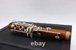 Yinfente Professional Rosewood Clarinet Bb key Clarinet Silver Plated Key Case