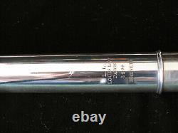 1882 Louis Lot Flute Original Solid Silver Lip Plate Restored Never Retuned