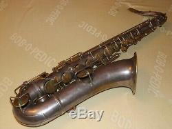 1912 Conn New Invention Tenor Sax / Saxophone, Argent Original, Plays Great