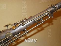 1912 Conn New Invention Tenor Sax / Saxophone, Argent Original, Plays Great