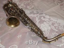 1925 Conn New Wonder Pre-chu Alto Sax / Saxophone, Plaqué Argent, Plays Grand