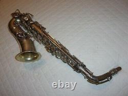 1930 Conn New Wonder II Chu Sax Alto / Saxophone, Argent Original, Plays Great