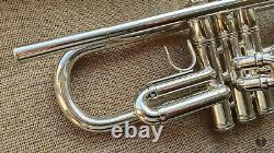 1957 E. Benge Burbank, ML Bore, Original Silver Plating! Trompette Gamonbrass