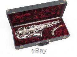 1962 Grand Selmer Mark VI Saxophone Alto. Argent D'origine. # 94163