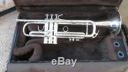 1985 Bach Stradivarius 43 180s43 ML Trompette Cor Professionnel Plaqué Argent