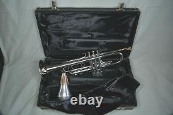 1989 Roing Silver Flair 2055t Semi-pro Bb Trumpet Near Mint Condition
