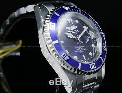 9204obinvicta Pro Diver Coin Edge Lunette Cadran Bleu Bracelet En Acier Inoxydable Montre